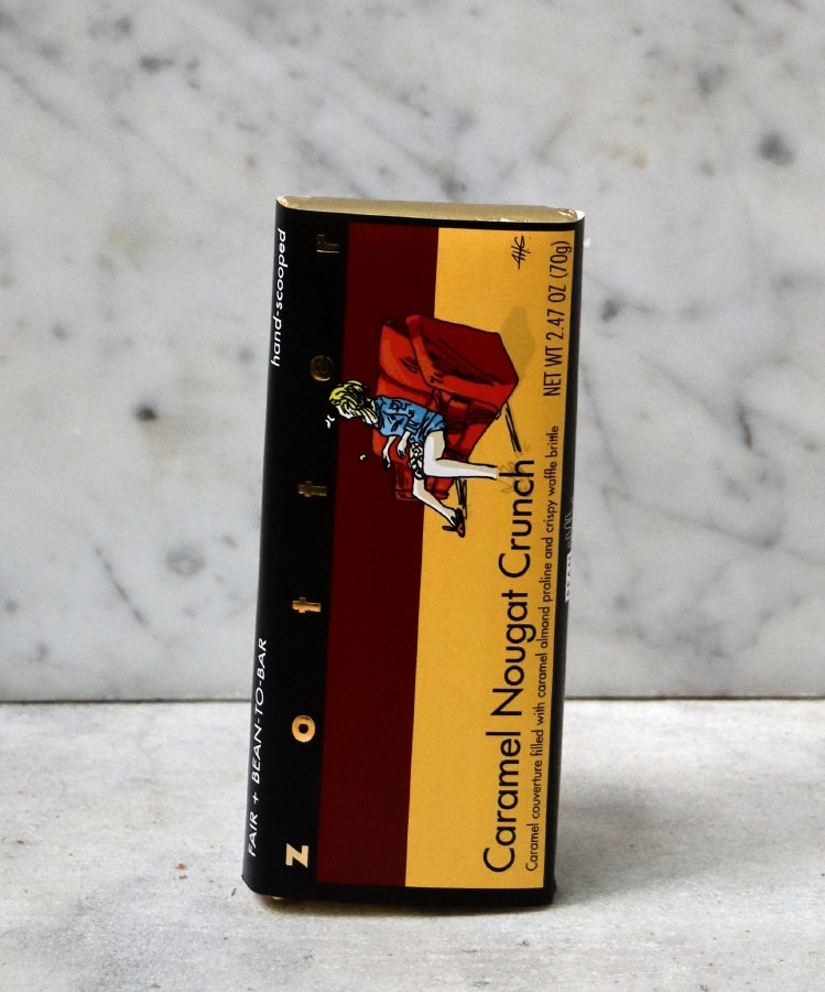 チョコレートメランジャー Zotter Caramel Nougat Crunch Bar, 70g - DeLAURENTI